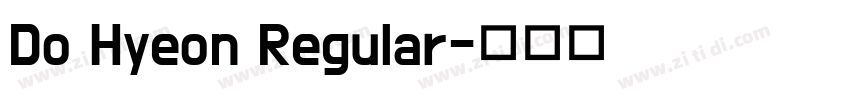 Do Hyeon Regular字体转换